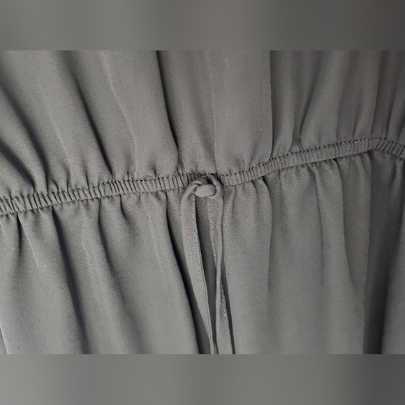 Justify Black Sleeveless Zip Front Peplum Top XL - Picture 5 of 10